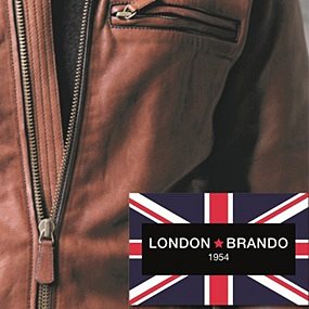 London Brando bőrkabát