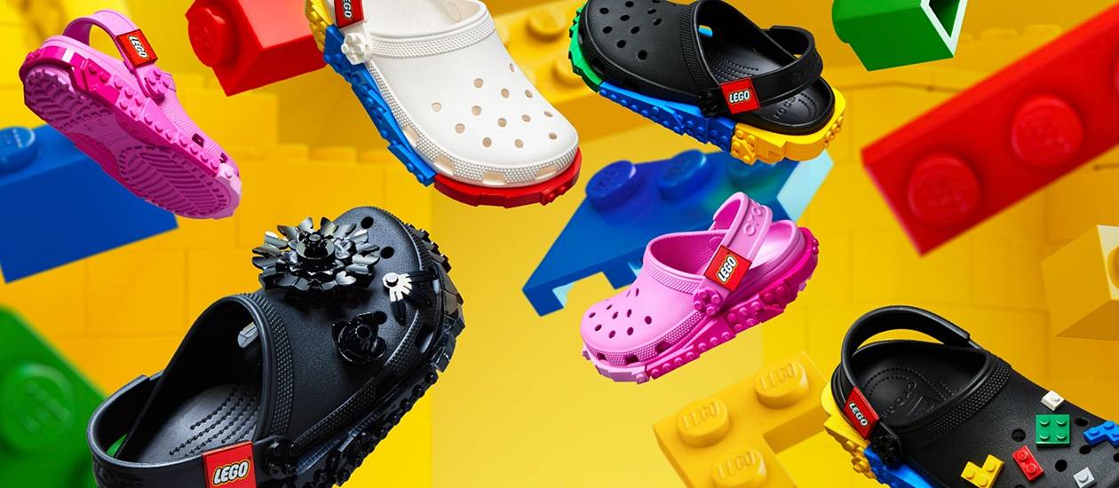 A LEGO és a Crocs papucsok keresztmetszetében