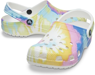 Crocs Classic Tie Dye Graphic Clog női papucs