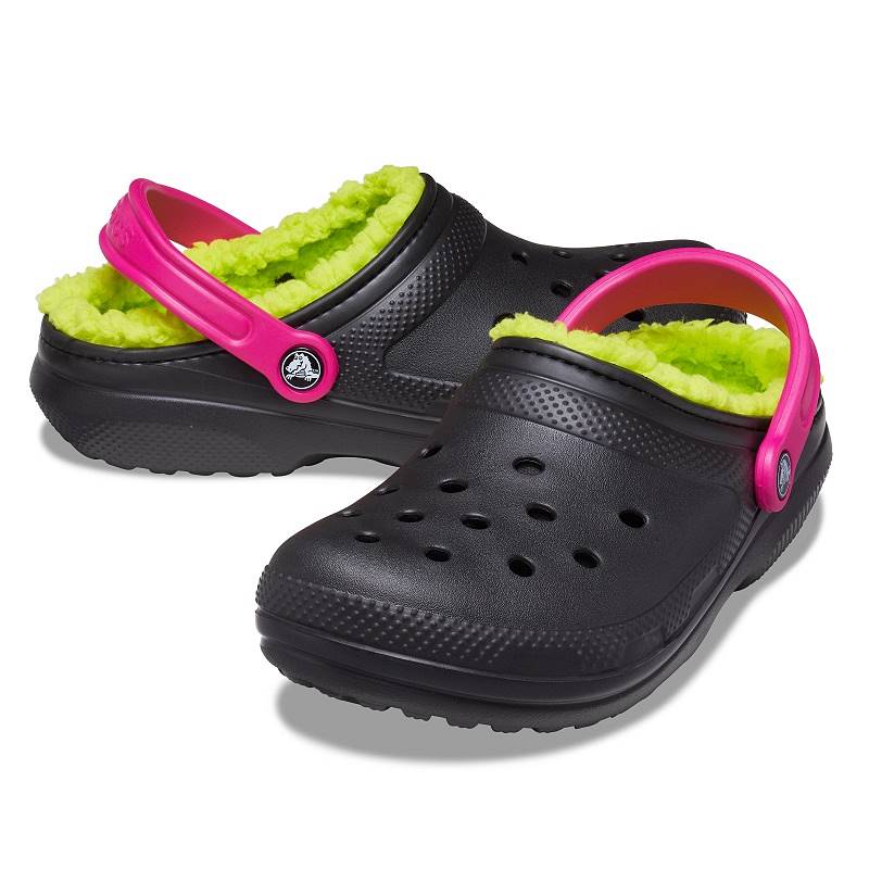 Crocs Classic Lined Pop Strap Clog női bélelt papucs
