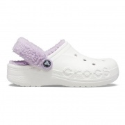 Crocs Baya Lined Fuzz Strap Clog bélelt papucs