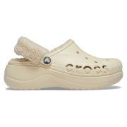 Crocs Baya Platform Fuzz Strap Lined Clog Női bélelt papucs
