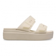 Crocs Brooklyn Buckle Frosted Low Wedge női szandál