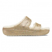 Crocs Classic Cozzzy Glitter Sandal Női szandál