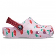 Crocs Classic Food Print Clog K kislány gyerek papucs