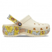 Crocs Classic Platform Retro Floral Clog Női papucs