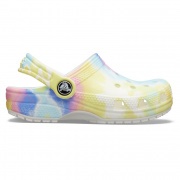 Crocs Kids Classic Tie Dye Graphic Clog K Gyerek papucs
