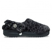 Crocs Classic Unfurgettable Leopard Clog bélelt női papucs