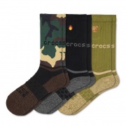 Crocs Crew Graphic (csomag - 3 db) Férfi zokni