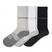 Crocs Crew Solid (csomag - 3 db) Férfi zokni