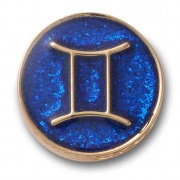 Crocs Jibbitz Arany ikrek csillagjegy papucs kiegészítő