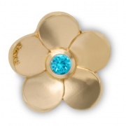 Crocs Jibbitz Arany virág embléma papucs kiegészítő