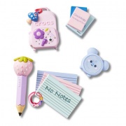 Crocs Jibbitz Csajos iskolakezdés (5db) papucs kiegészítő