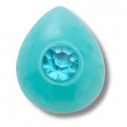 Crocs Jibbitz Csepp akvamarin papucs kiegészítő