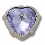 Crocs Jibbitz Éjkék drágakő szív papucs kiegészítő