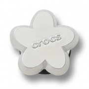 Crocs Jibbitz Ezüst Crocs virág papucs kiegészítő