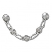 Crocs Jibbitz Ezüst luxus szegecselt lánc papucs kiegészítő