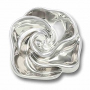 Crocs Jibbitz Ezüst virág csavar papucs kiegészítő