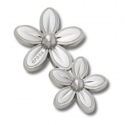 Crocs Jibbitz Ezüst virágfürt papucs kiegészítő