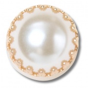 Crocs Jibbitz Gyöngy arany díszítéssel papucs kiegészítő