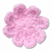 Crocs Jibbitz Horgolt rózsaszín virág papucs kiegészítő