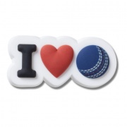 Crocs Jibbitz I Heart Cricket papucs kiegészítő
