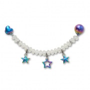 Crocs Jibbitz Irizáló csillagos lánc papucs kiegészítő