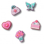 Crocs Jibbitz Lányos divat (5 db) papucs kiegészítő