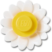 Crocs Jibbitz LEGO Fehér virágpapucs kiegészítő