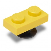 Crocs Jibbitz LEGO sárga kocka 1x2 papucs kiegészítő