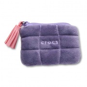 Crocs Jibbitz Lila frottír tasak papucs kiegészítő