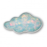 Crocs Jibbitz Opálosan csillogó felhő papucs kiegészítő