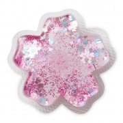 Glitteres cseresznyevirág papucs kiegészítő