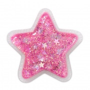 Crocs Jibbitz Rózsaszín glitteres csillag papucsdísz