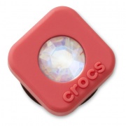 Crocs Jibbitz Piros négyzet kristálydísz papucs kiegészítő