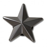 Crocs Jibbitz Punk fekete csillag papucs kiegészítő