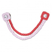 Crocs Jibbitz Rózsaszín-piros gyöngylánc papucs kiegészítő