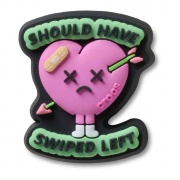 Crocs Jibbitz Should Have Swiped Left papucs kiegészítő