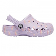 Crocs Kids Baya Seasonal Printed Clog K kislány gyerek papucs