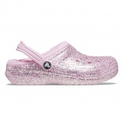 Crocs Kids Classic Lined Glitter Clog K Gyerek bélelt papucs
