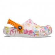 Crocs Kids Classic Tie Dye Graphic Clog K Gyerek papucs