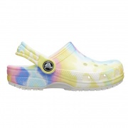 Crocs Kids Classic Tie Dye Graphic Clog K Gyerek papucs