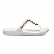 Crocs Sanrah Metal Block Flat női flip-flop papucs