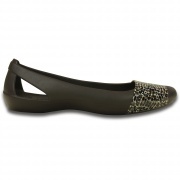 Crocs Sienna Leopard Shiny Flat W női balerina cipő