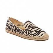 Soludos Smoking Slipper W Zebra Női espadrille