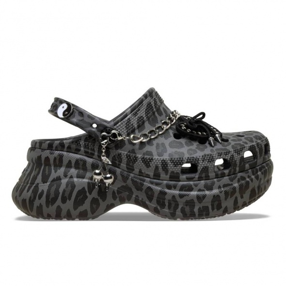 Crocs Bae Leopard Clog platform női papucs