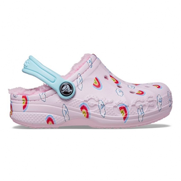 Crocs Kids Baya Lined Printed Clog T Gyerek papucs