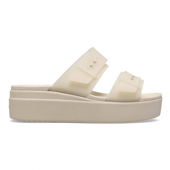 Crocs Brooklyn Buckle Frosted Low Wedge női szandál