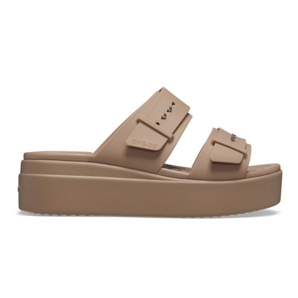 Crocs Brooklyn Buckle Low Wedge W Női szandál
