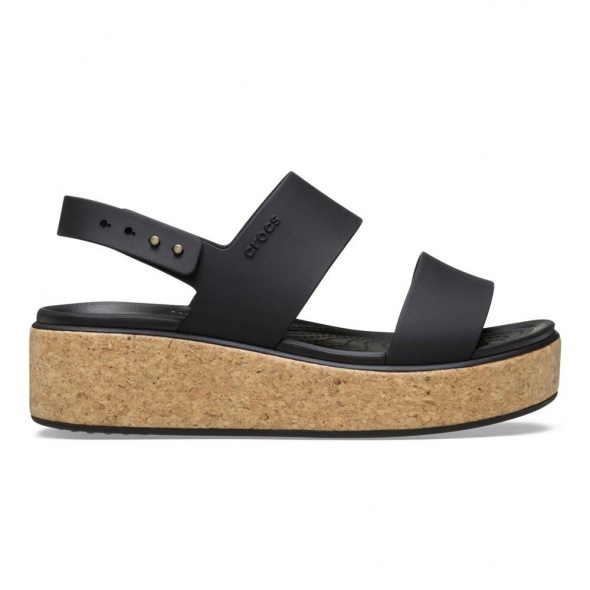 Crocs Brooklyn Cork Low Wedge Női szandál